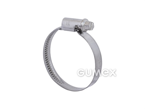 Schelle TORRO W4, 8-16/9mm, Sechskantschraube C7, Band, Schellenkopf, Schraube Edelstahl, 